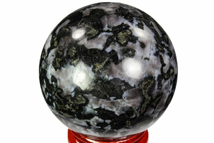 Polished, Indigo Gabbro Sphere - Madagascar #104689